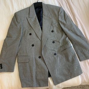 Vintage Houndstooth Double Breasted blazer